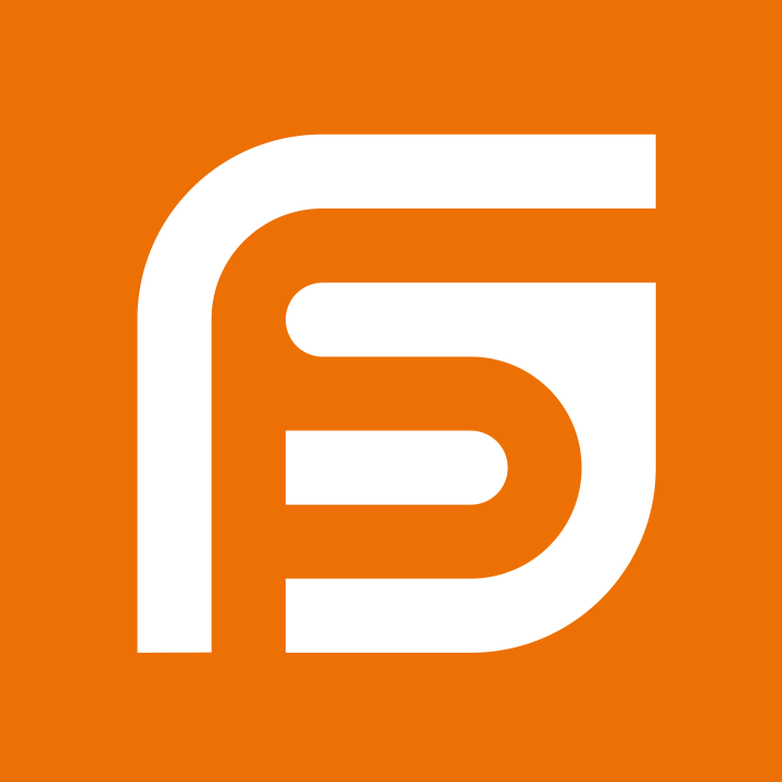Orange white logo mark