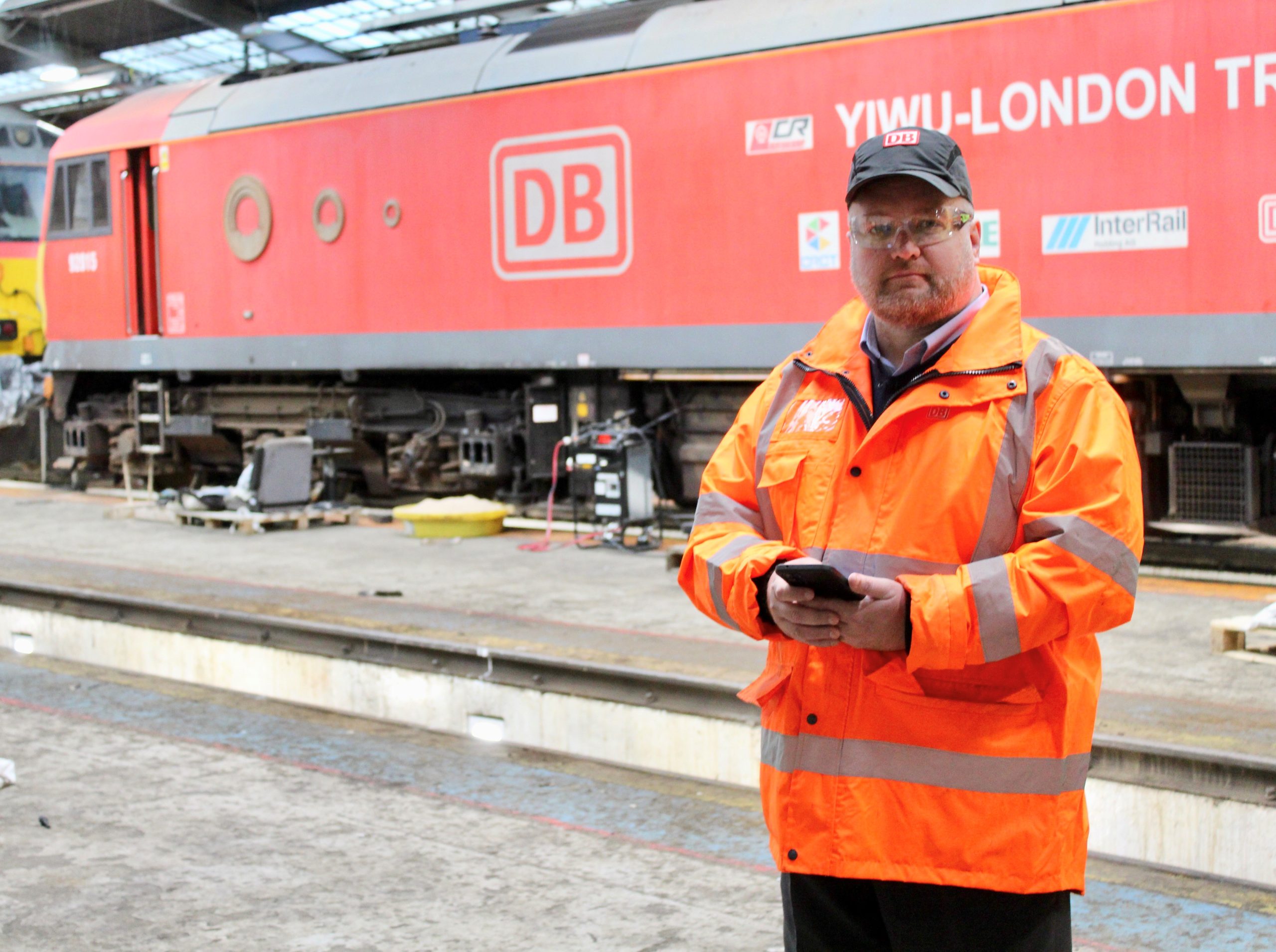 Jason Hughes, QHSE Manager at DB Cargo UK, has used the new Climate Change Risk Assessment Model to identify the potential for increased rainfall which could lead to flooding of inspection pits at Crewe IEMD, presenting a direct safety and welfare concern. (Photo courtesy Freight Safe Programme)